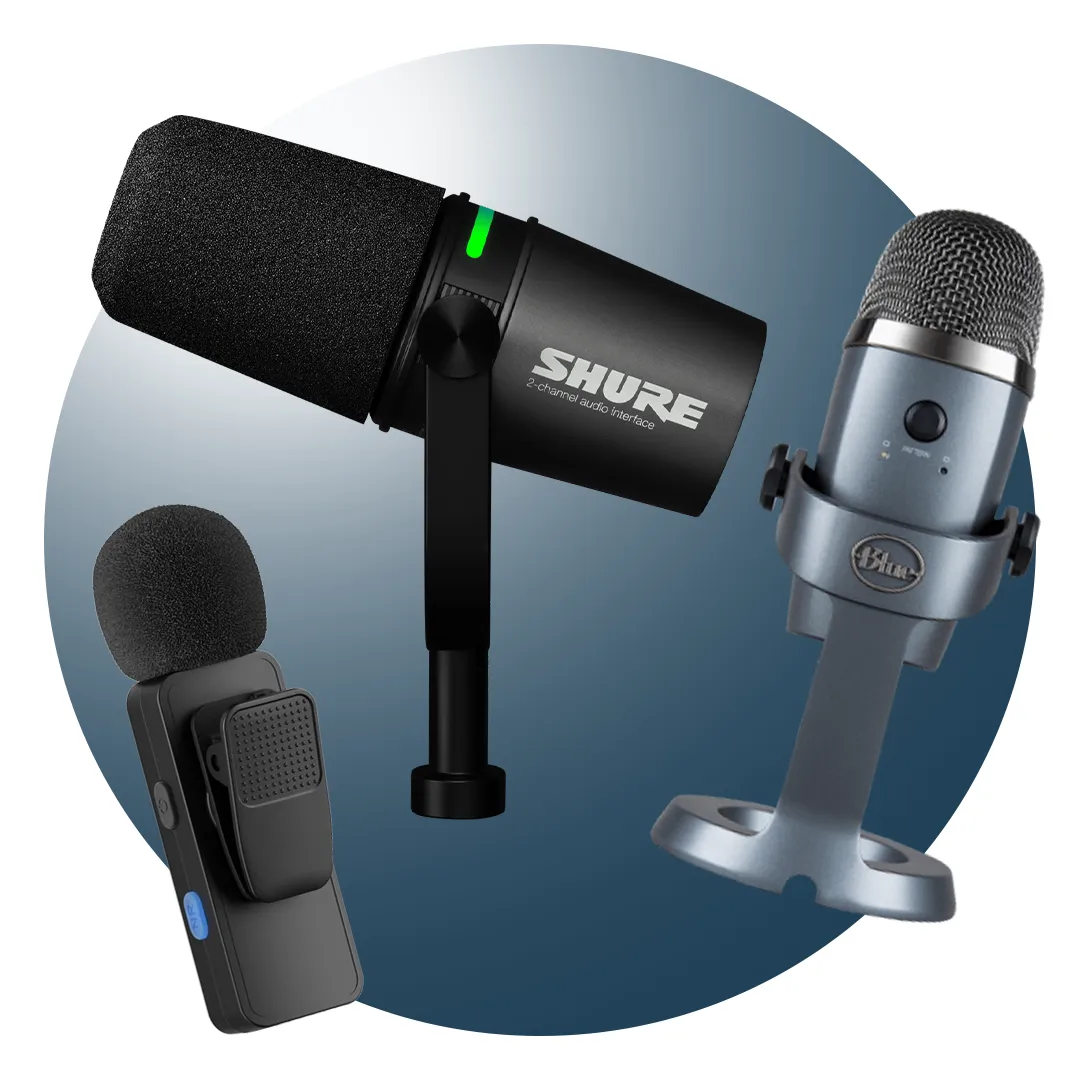 تصویر برای گروهمیکروفون و صدا